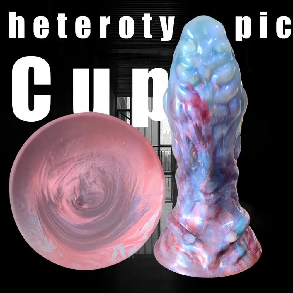 Bumpy marbled monster dildo, photo 6