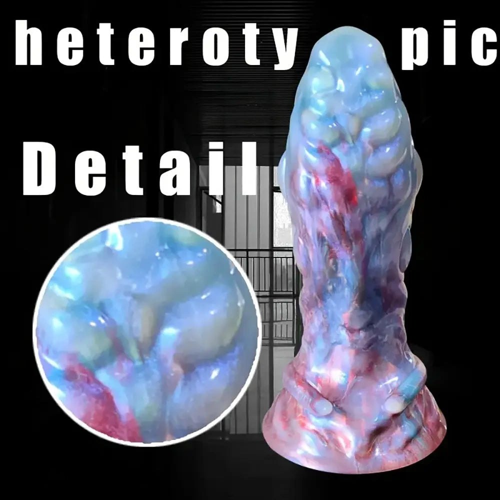 Bumpy marbled monster dildo, photo 7
