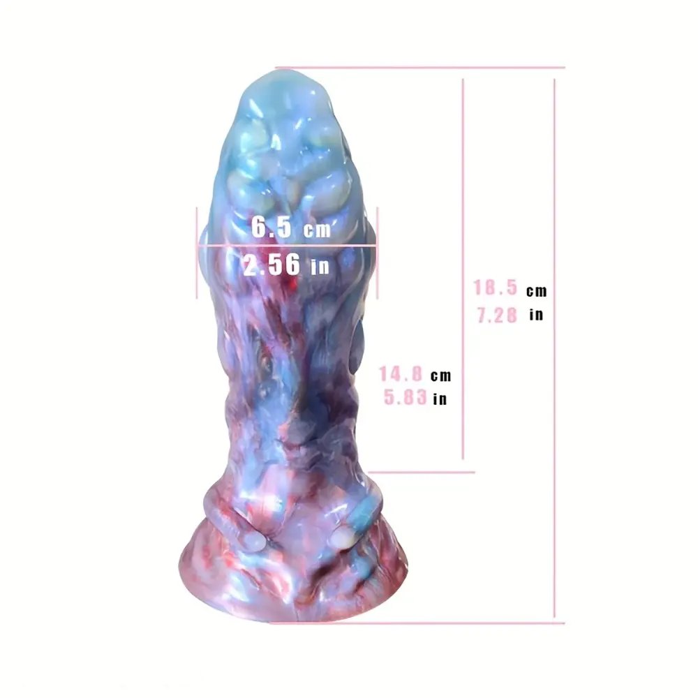 Bumpy marbled monster dildo, photo 8