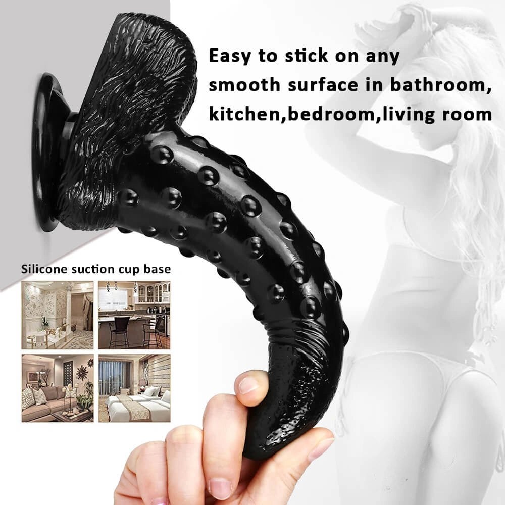 Bumpy textured fantasy dildo, photo 10