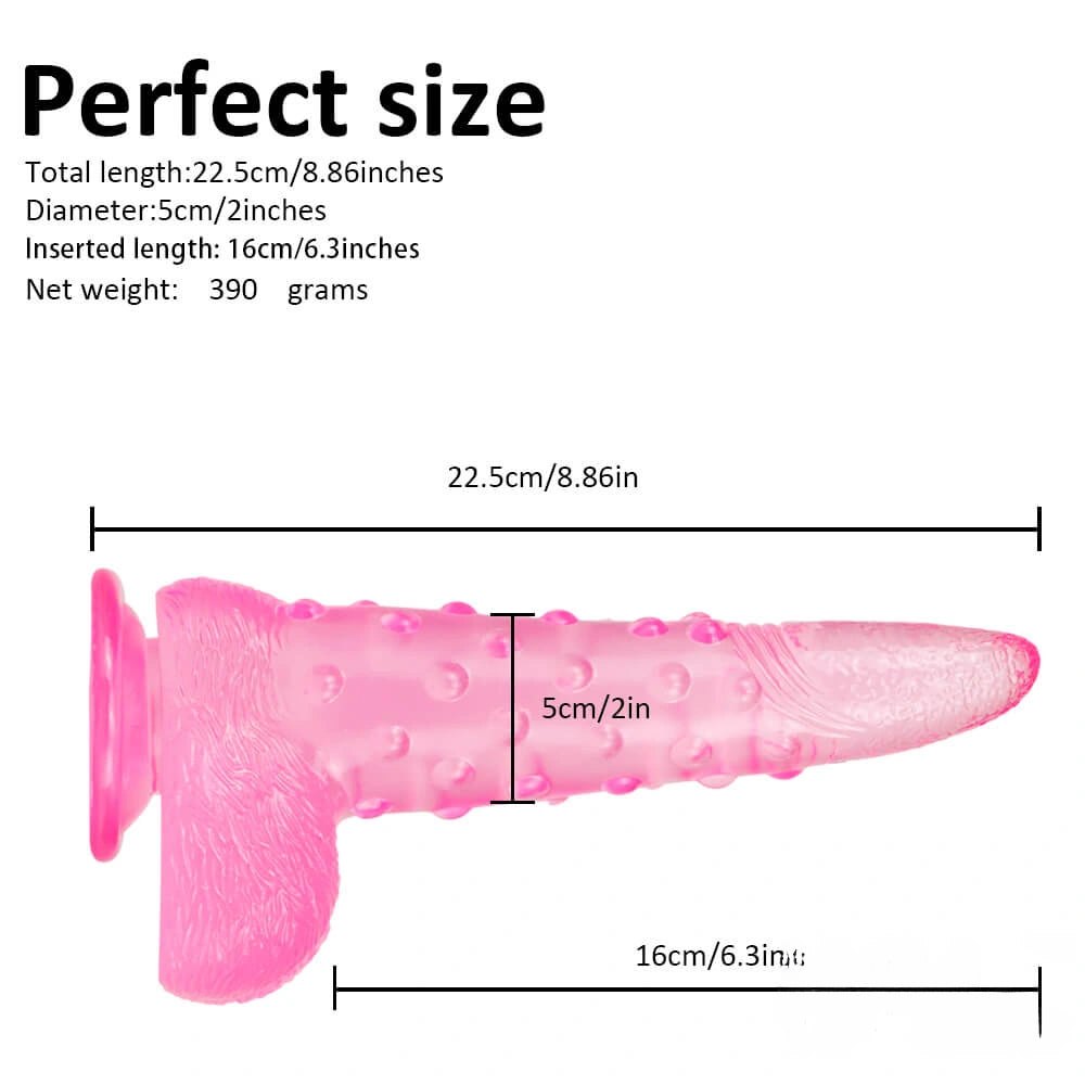 Bumpy textured fantasy dildo, photo 3