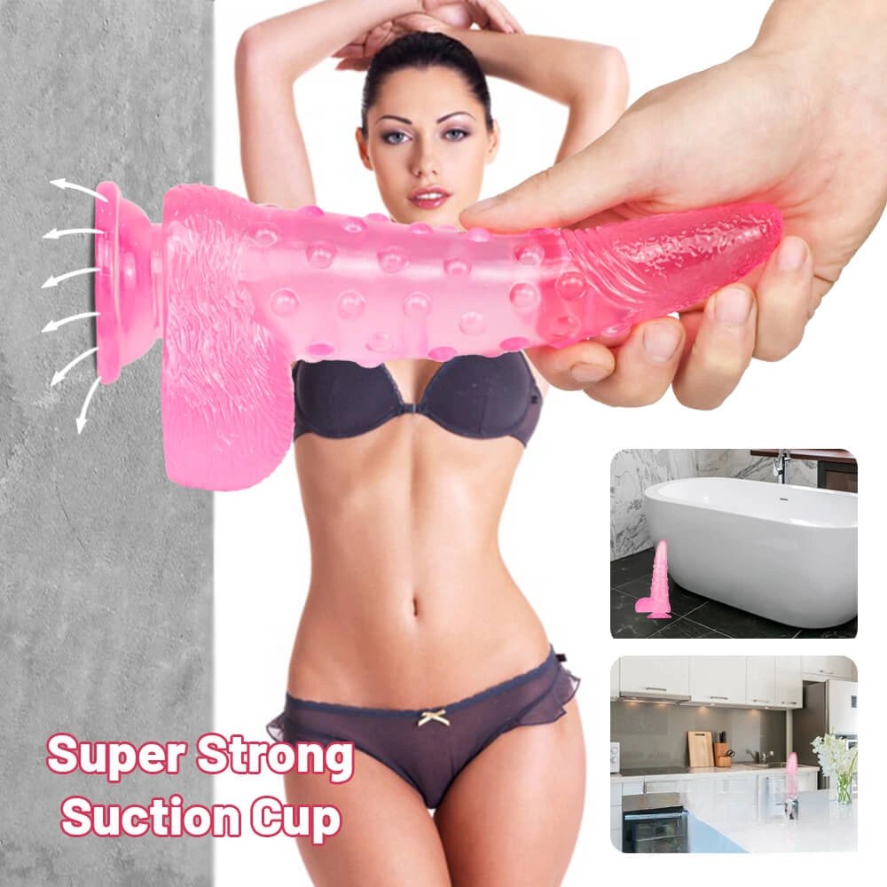 Bumpy textured fantasy dildo, photo 4