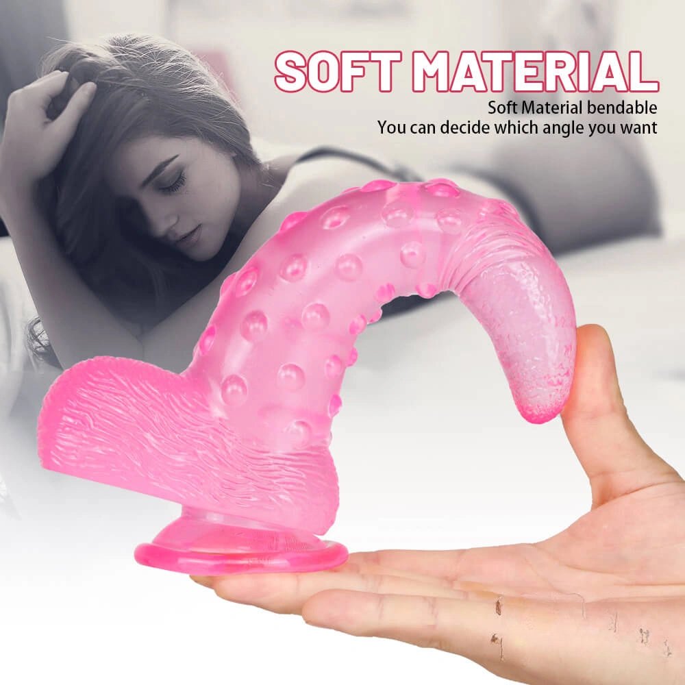 Bumpy textured fantasy dildo, photo 5