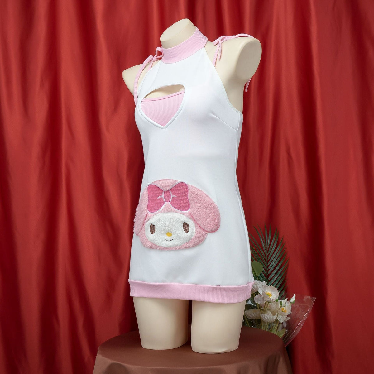 Bunny embroidered halter costume dress, photo 3