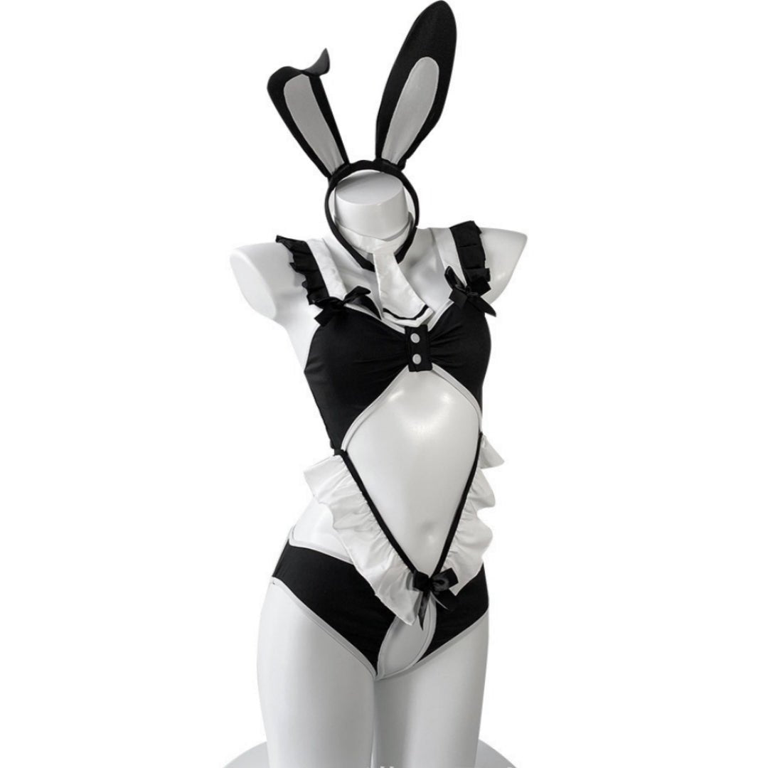 Bunny girl ruffle one piece roleplay costume, photo 2