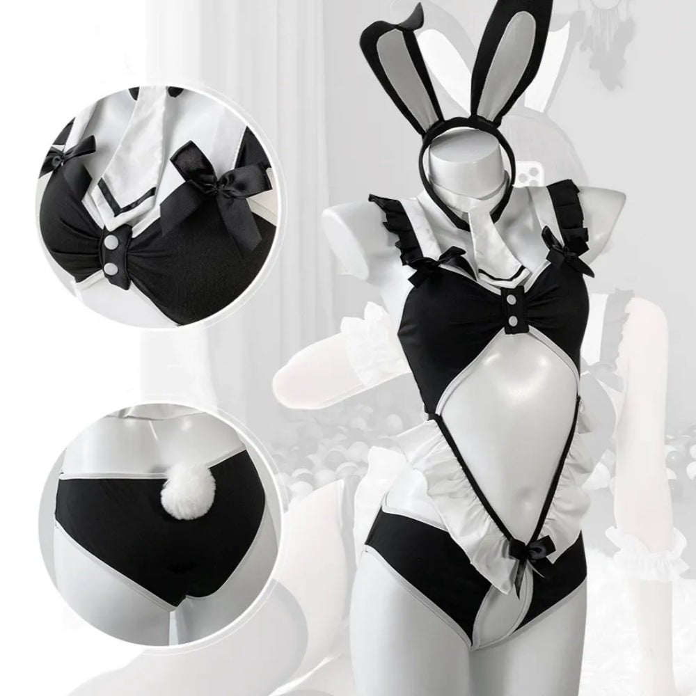 Bunny girl ruffle one piece roleplay costume, photo 5