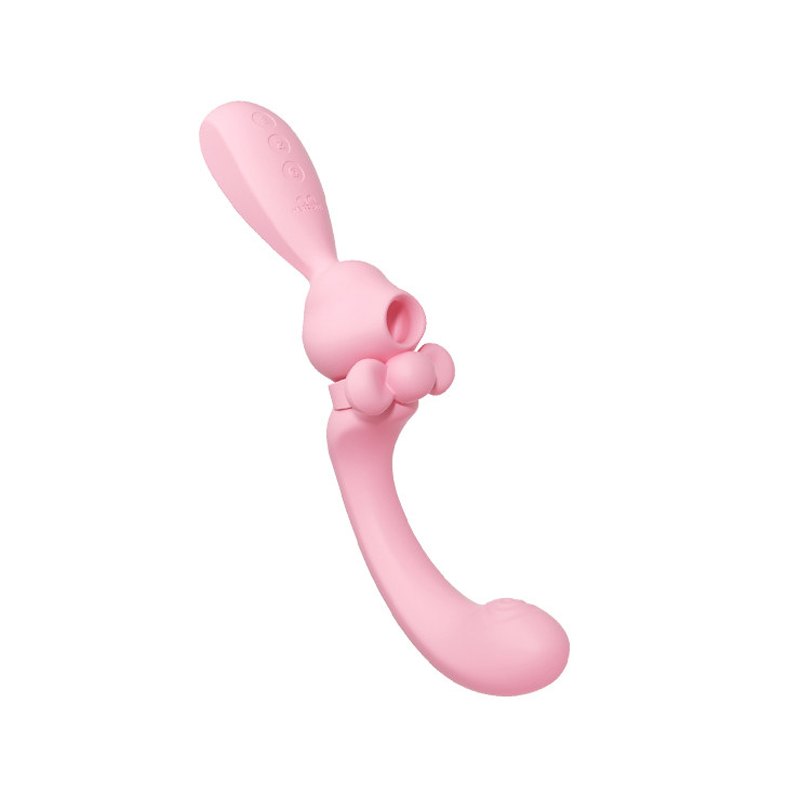 Pink bunny suction G-spot vibrator, photo 1