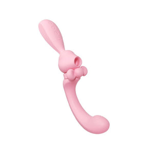 Pink bunny suction G-spot vibrator, photo 1