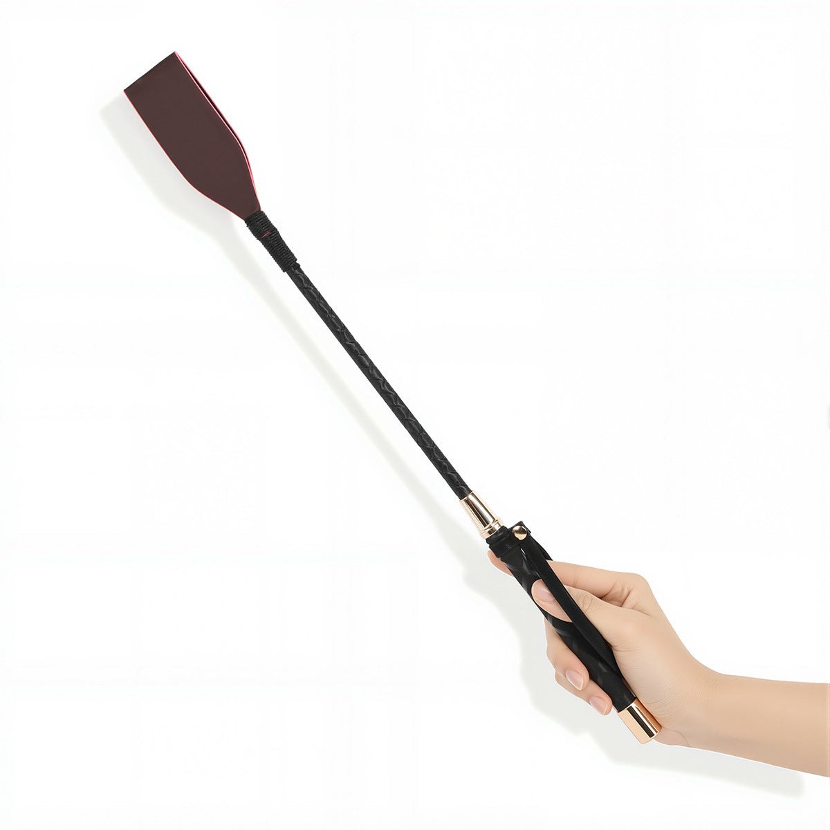 Burgundy butterfly pu leather paddle, photo 9