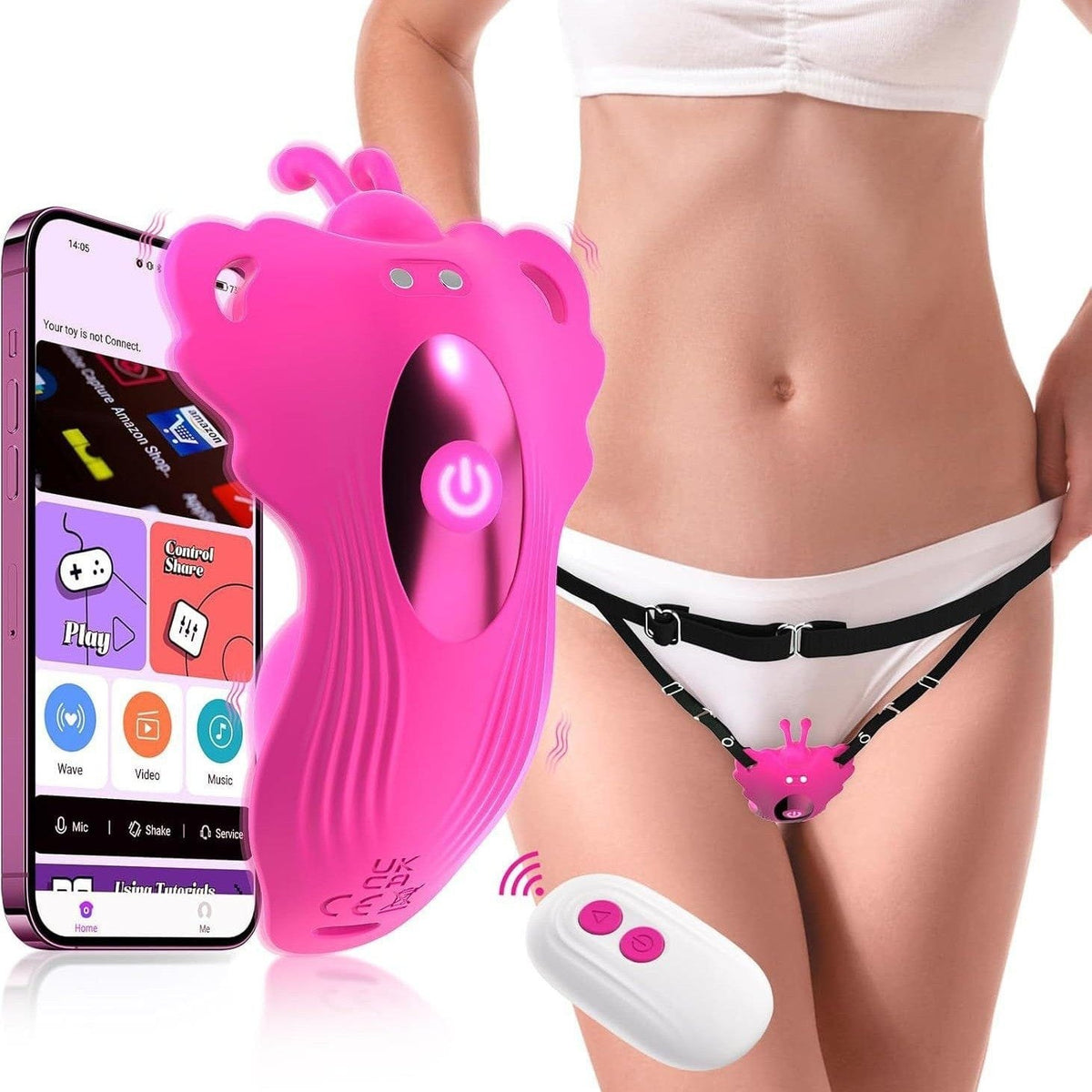Rose red butterfly panty vibrator, photo 13