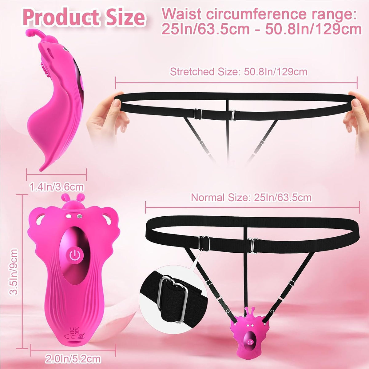 Rose red butterfly panty vibrator, photo 7