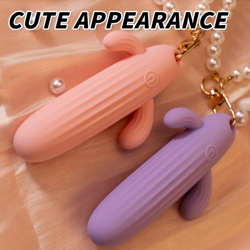 Cactus pendant mini vibrator with pearl chain, photo 3