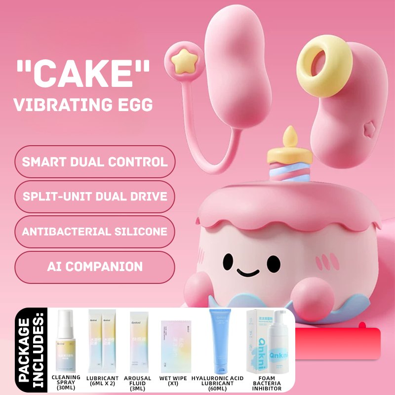 Pink cake-shaped suction egg vibrator set, photo 7