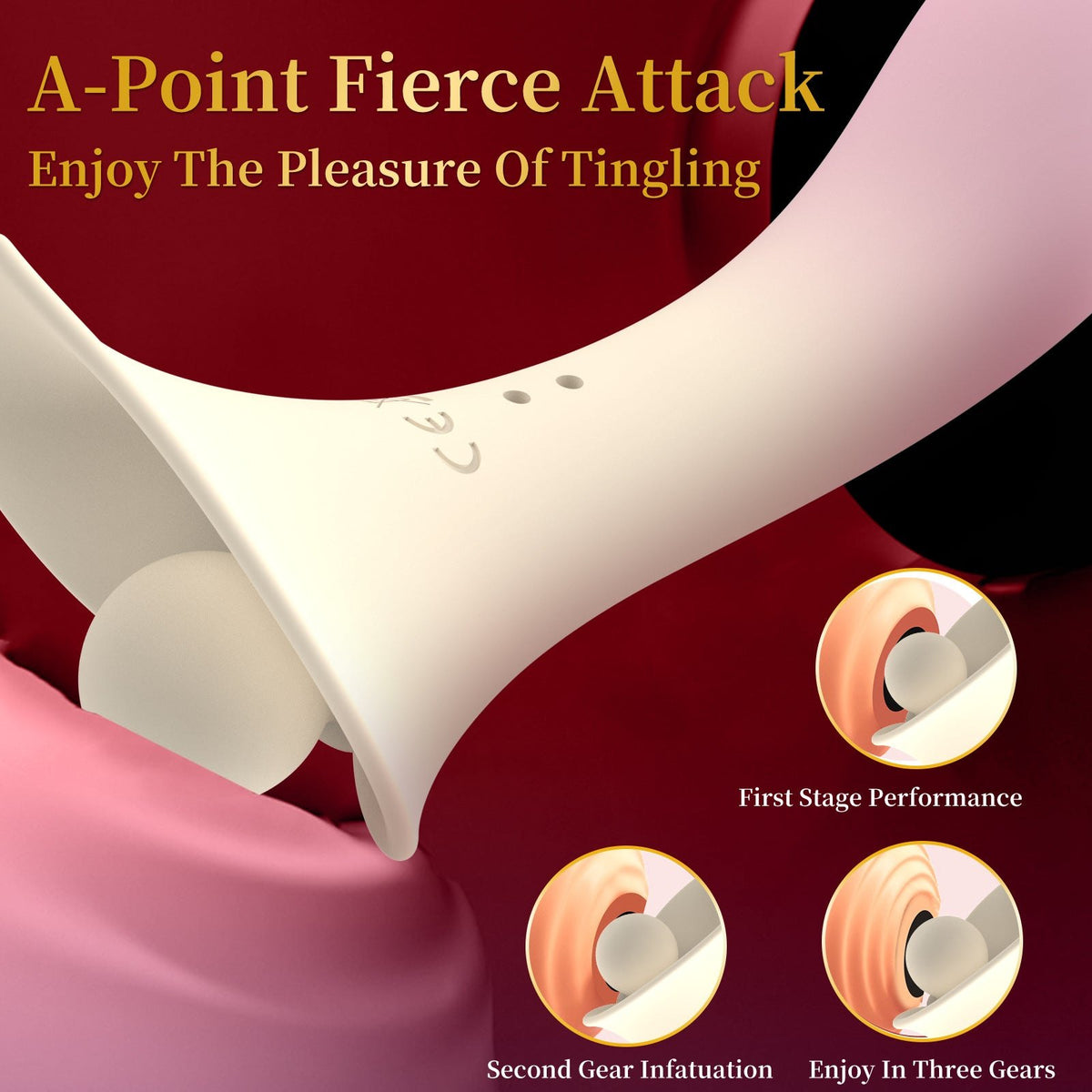 Gradient pink calla lily clit vibrator, photo 3