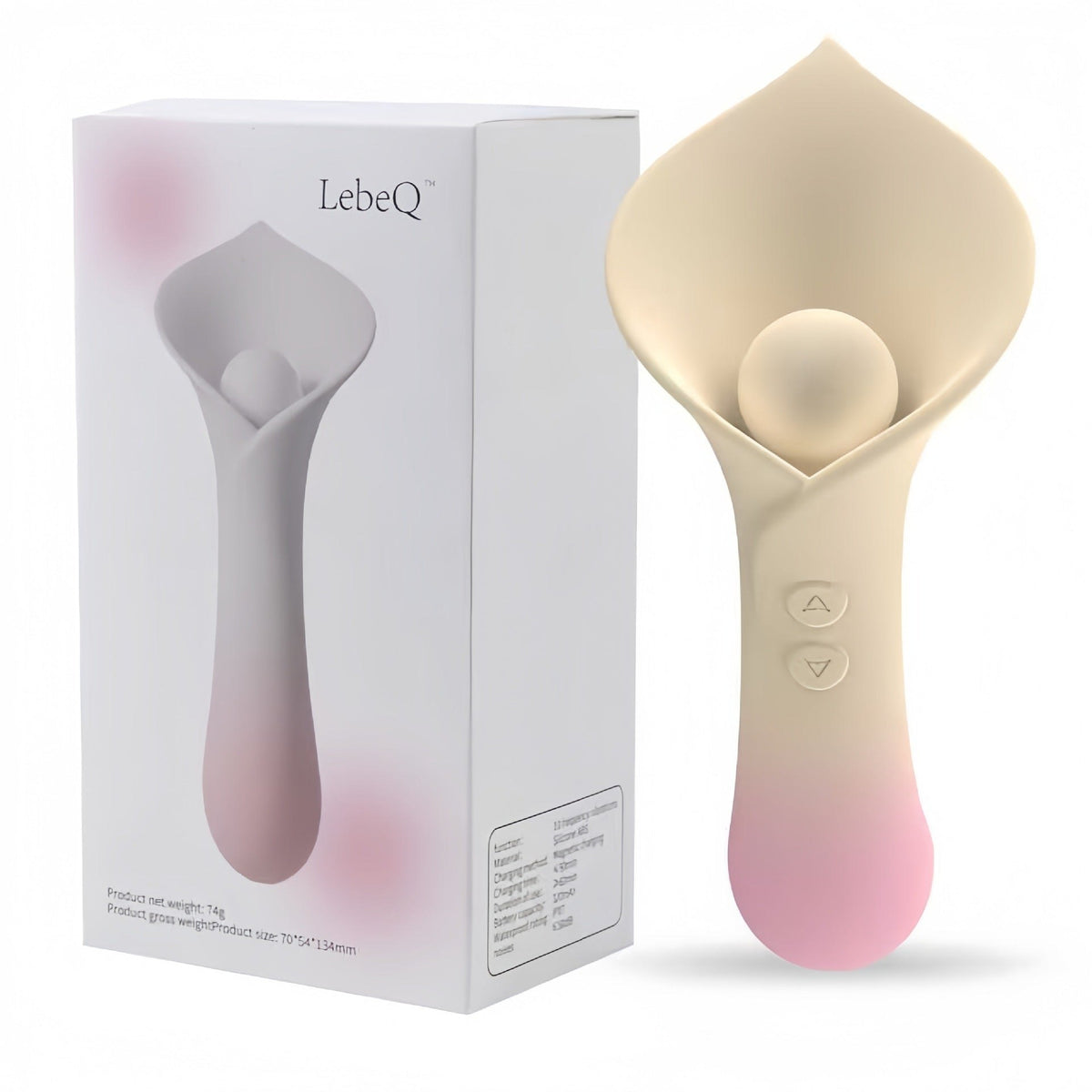 Gradient pink calla lily clit vibrator, photo 7