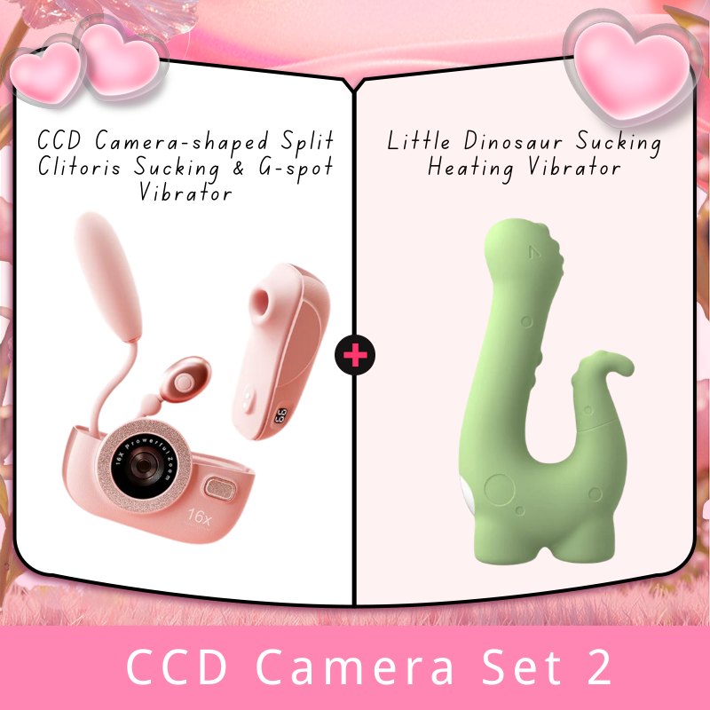 CCD Camera Set 2 camera-shaped clit suction and G-spot vibrator