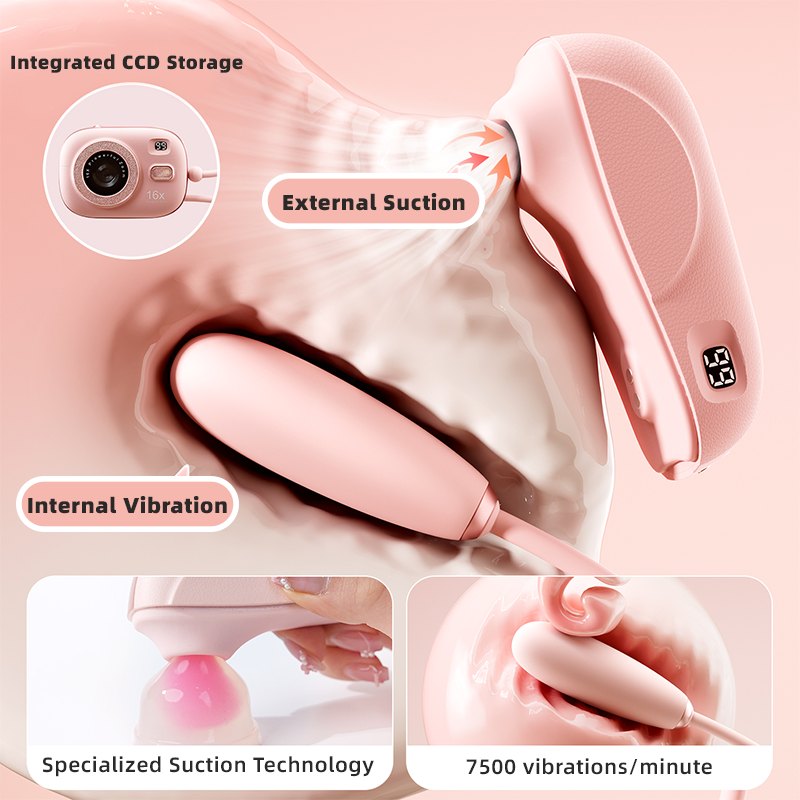 Camera-shaped clit suction and G-spot vibrator, photo 3