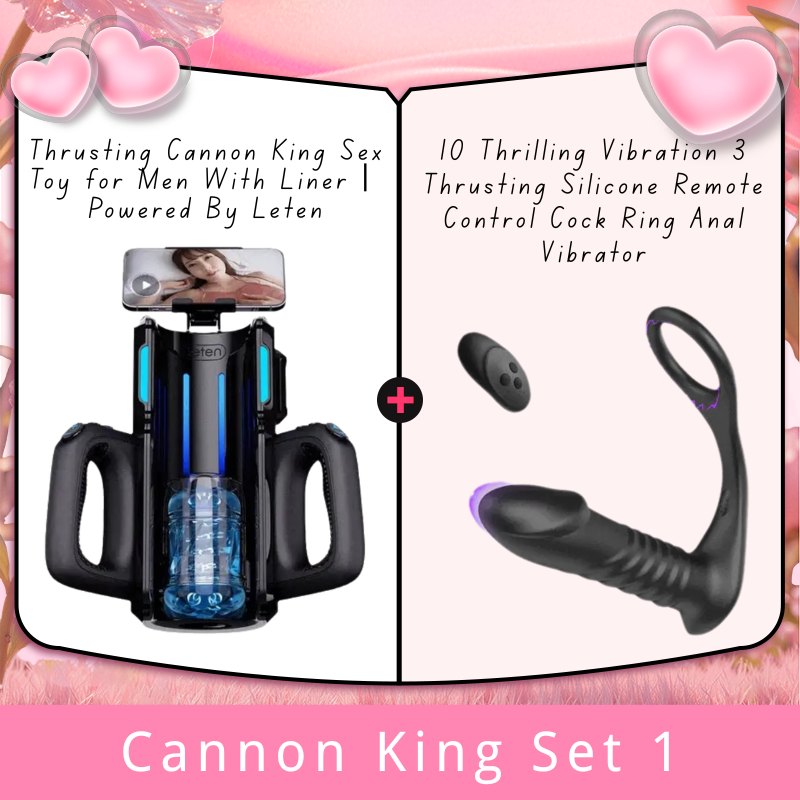 Cannon King Set 1 cannon king thrusting masturbation machine with phone mount