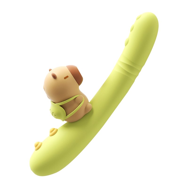 Green capybara rabbit G-spot vibrator, photo 1