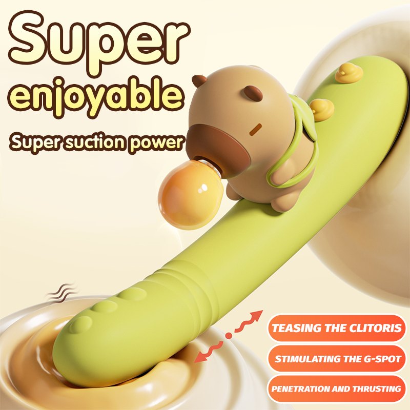 Green capybara rabbit G-spot vibrator, photo 2