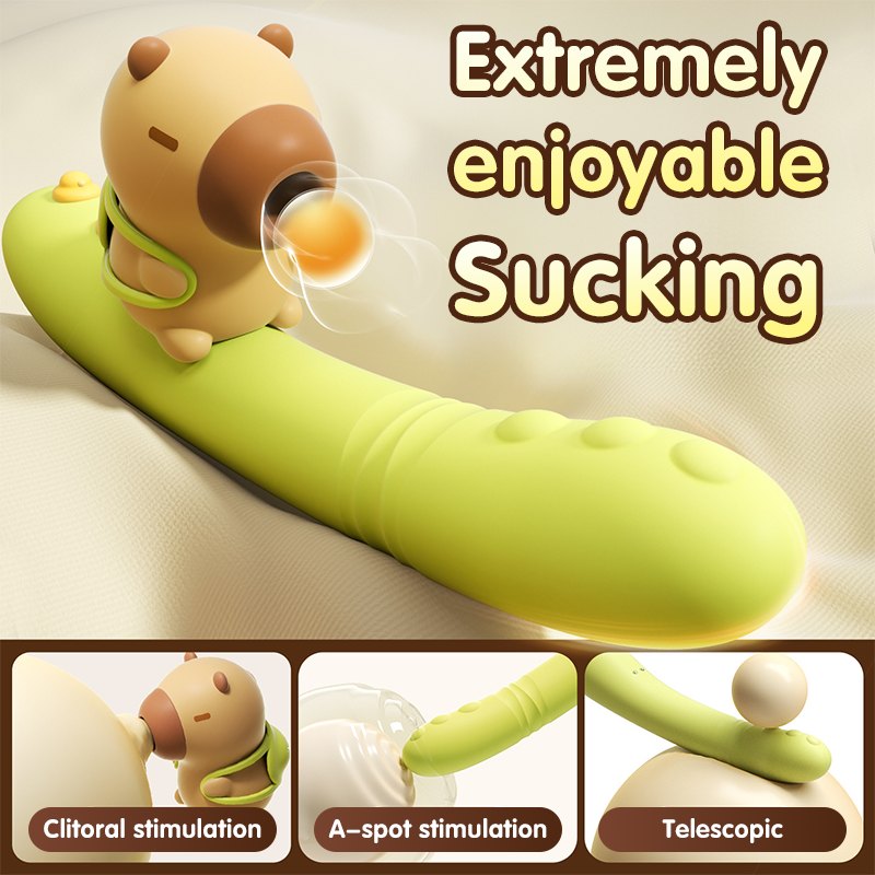 Green capybara rabbit G-spot vibrator, photo 3