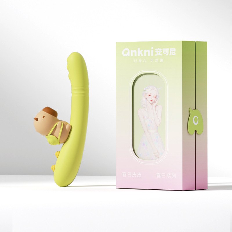 Green capybara rabbit G-spot vibrator, photo 7