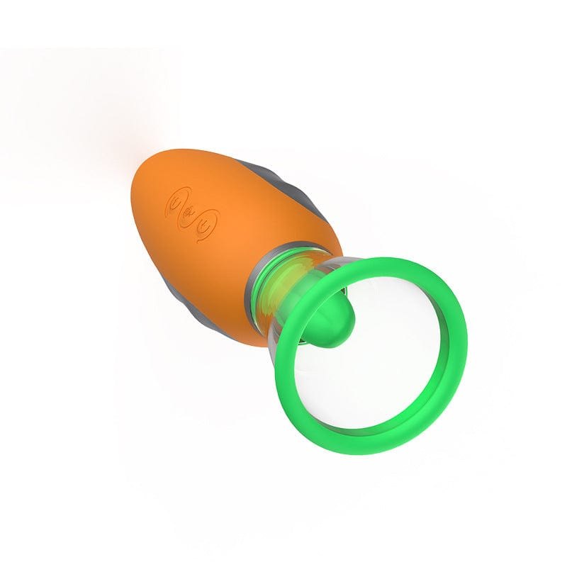 Orange and green carrot-shaped nipple sucker, photo 8