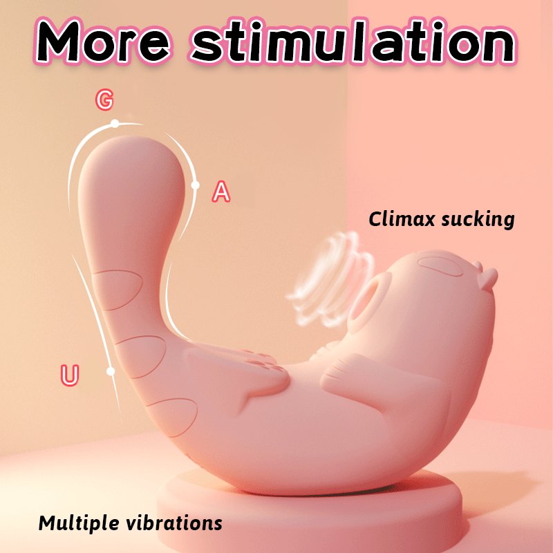 Cat-shaped clitoral suction vibrator, photo 3
