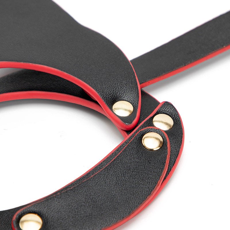 Cat ear leather bondage mask, photo 4