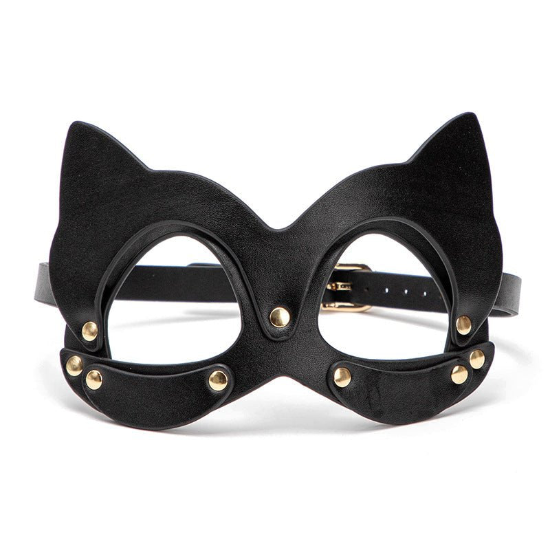 Cat ear leather bondage mask, photo 6