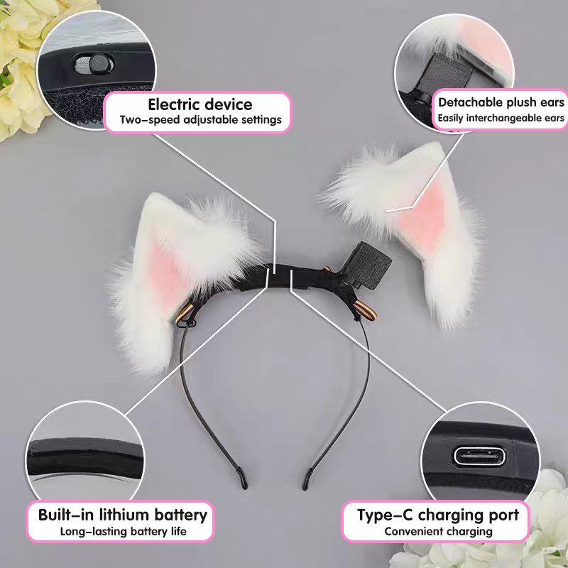 Cat ears headband and tail cosplay set, photo 9