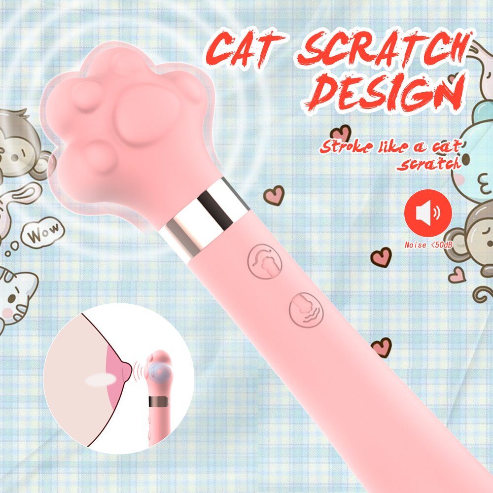 Pink cat paw clitoral vibrator, photo 2