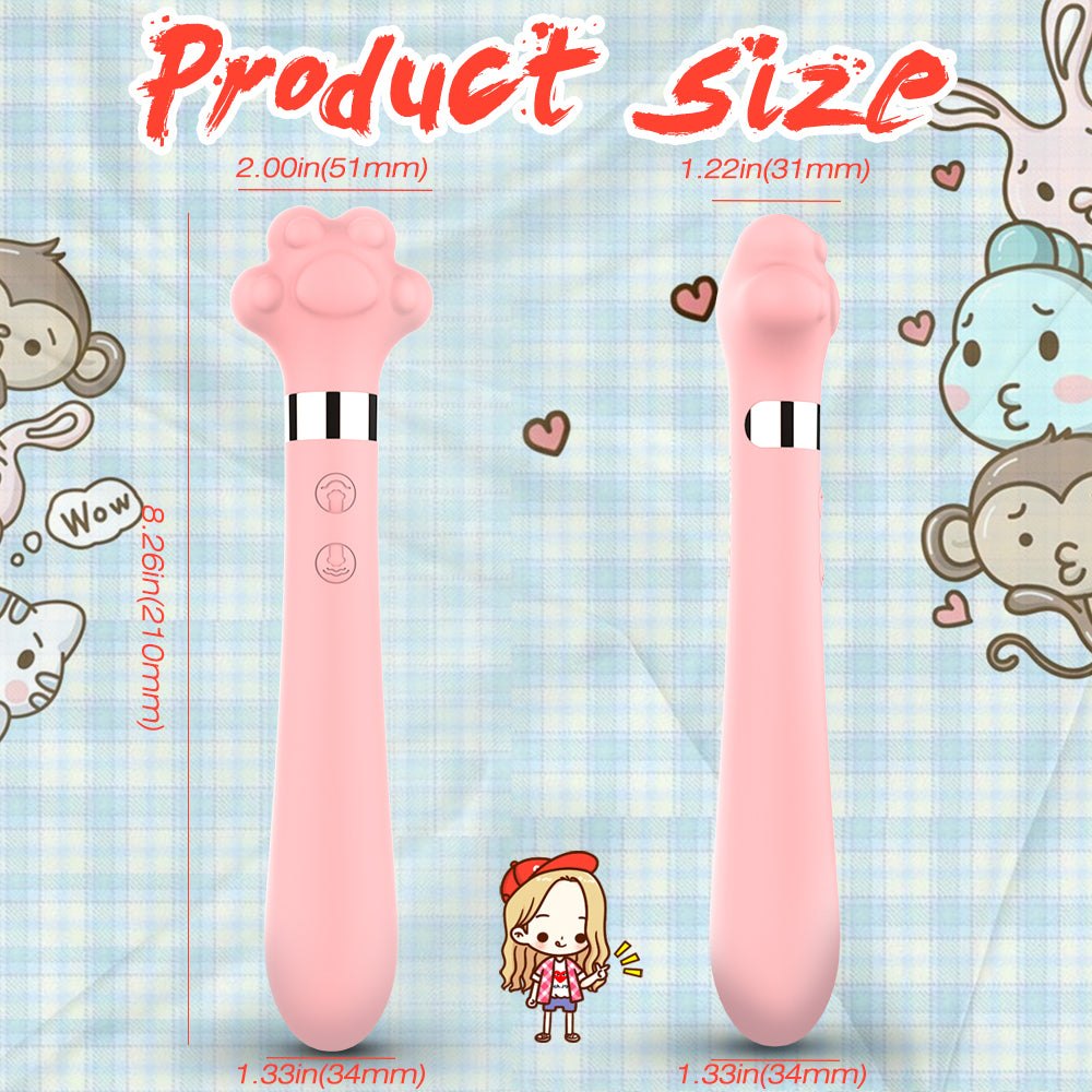 Pink cat paw clitoral vibrator, photo 4
