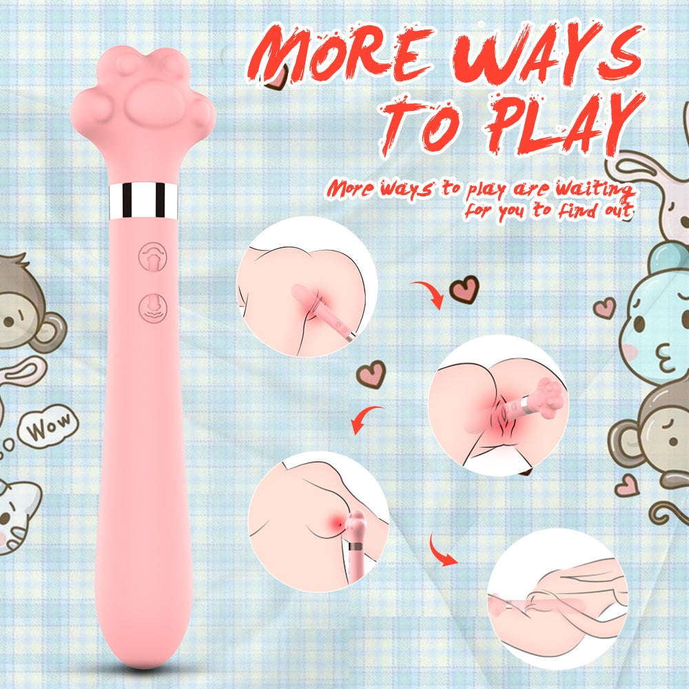 Pink cat paw clitoral vibrator, photo 5