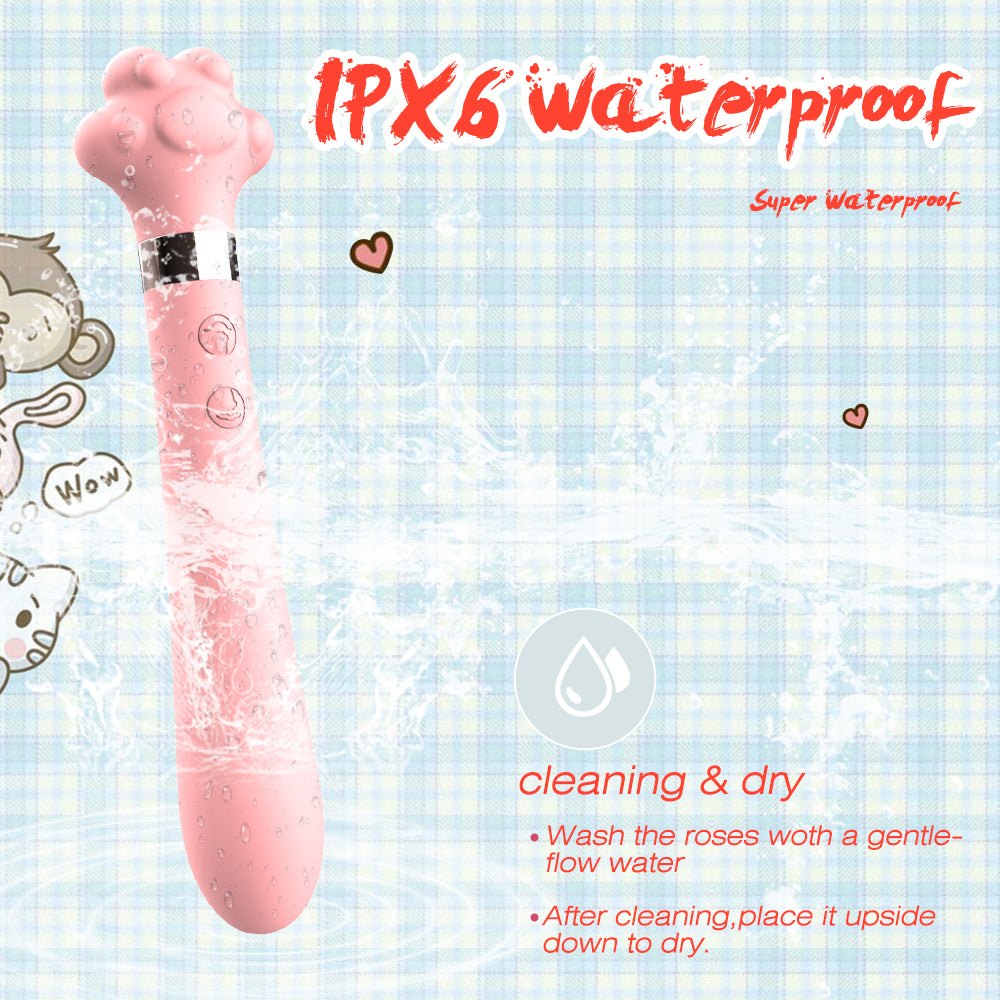 Pink cat paw clitoral vibrator, photo 6