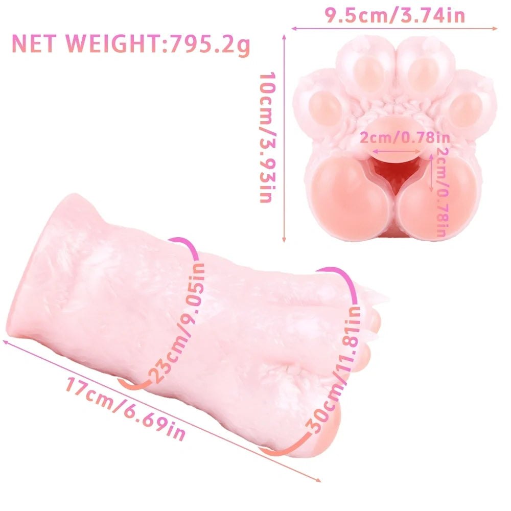 Pale pink nacre cat paw masturbator, photo 12