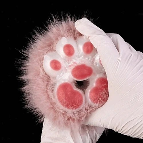 Rose mauve fur cat paw masturbator, photo 11