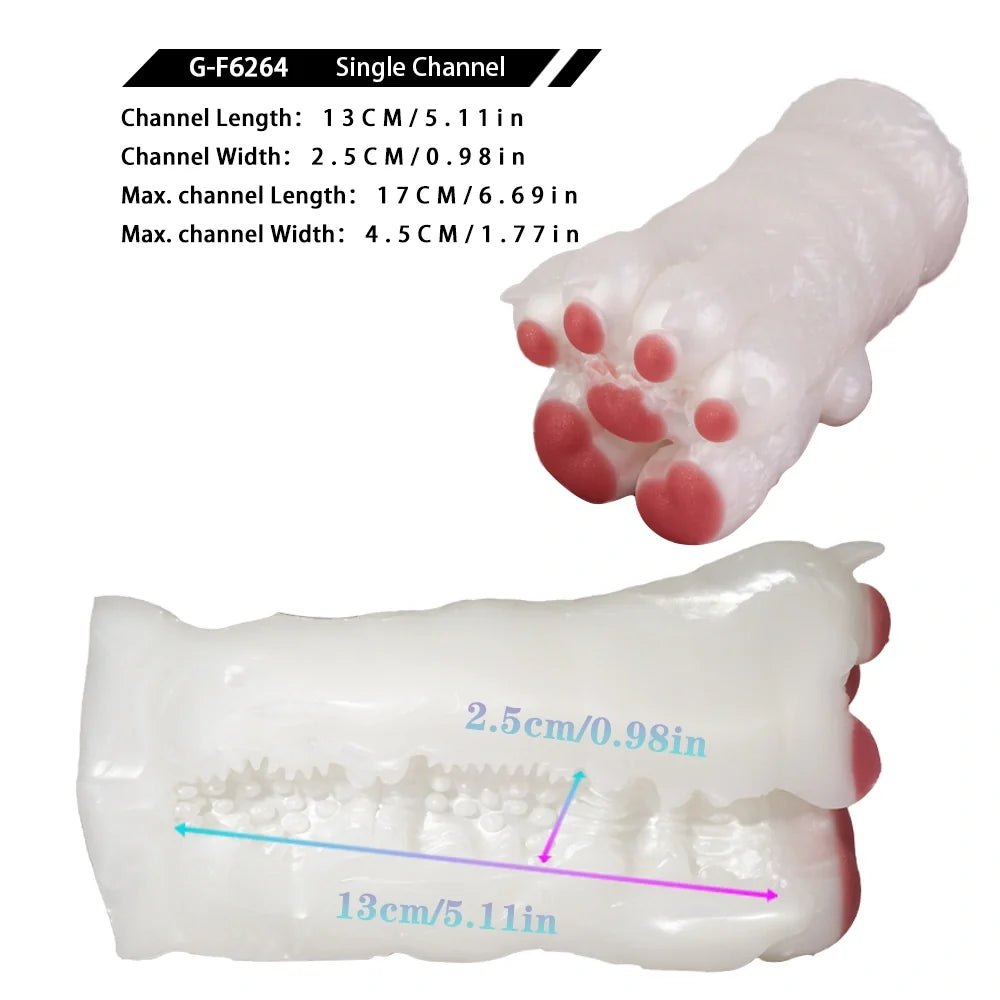 Rose mauve fur cat paw masturbator, photo 12