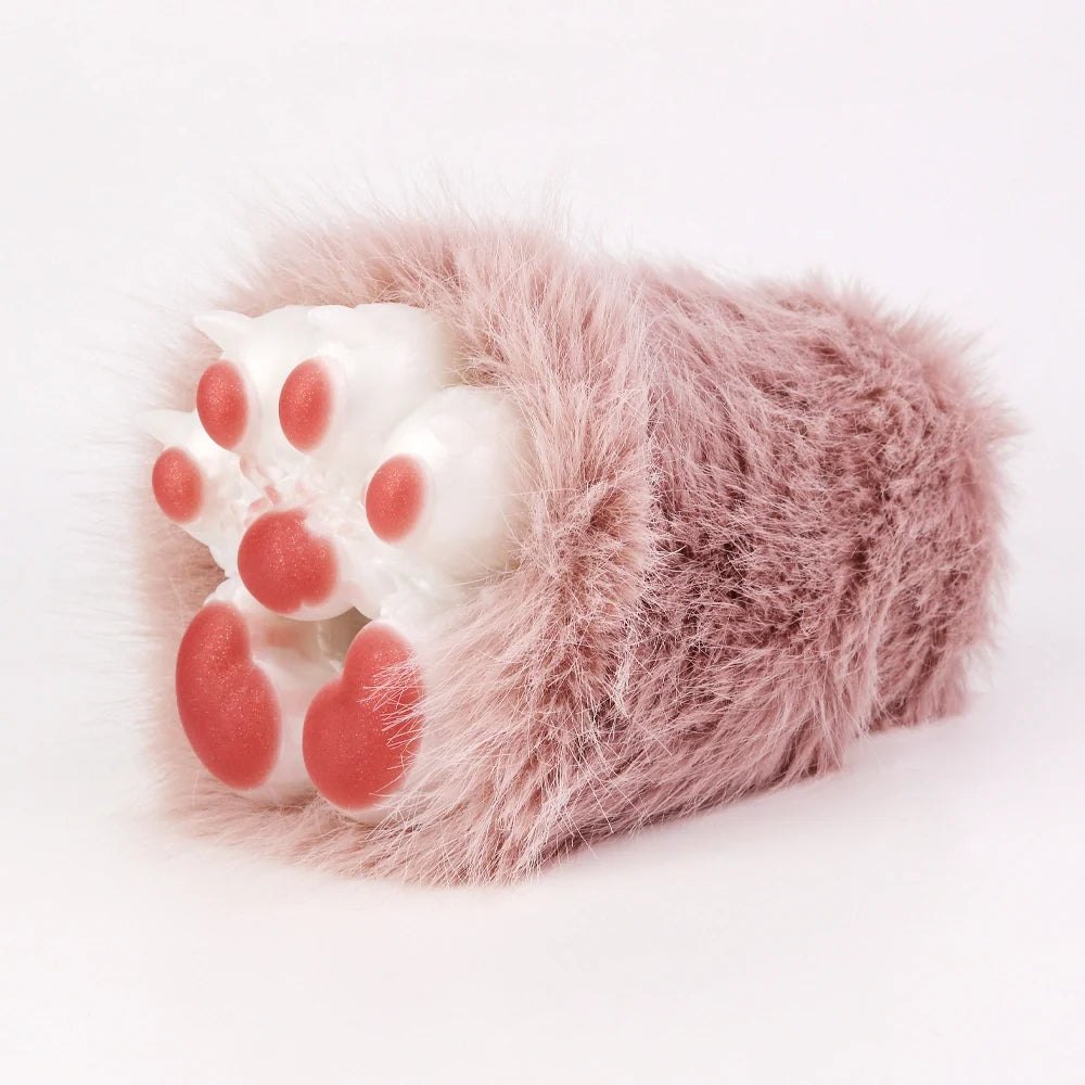 Rose mauve fur cat paw masturbator, photo 2