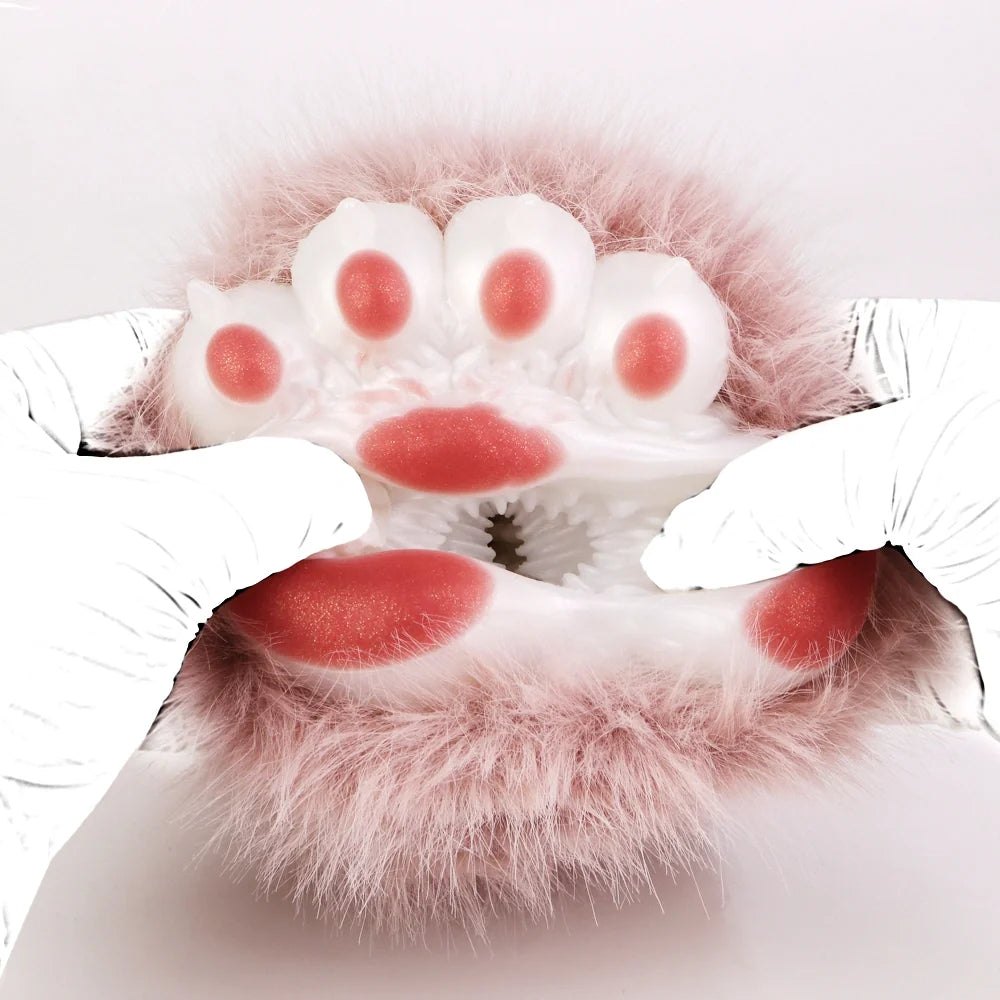 Rose mauve fur cat paw masturbator, photo 4