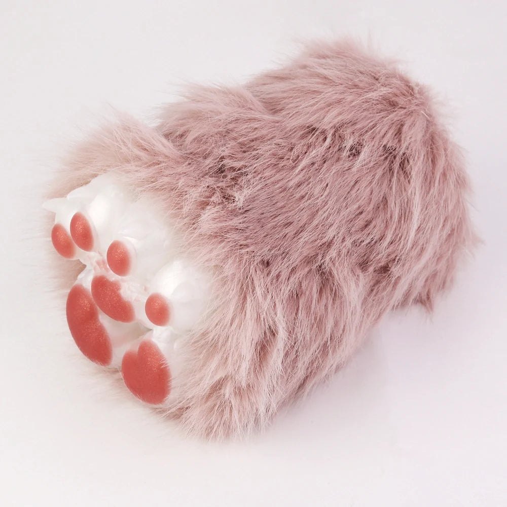 Rose mauve fur cat paw masturbator, photo 7