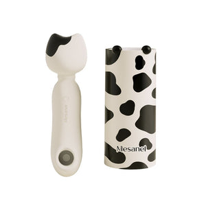 Black and white cat shaped silicone suction vibrator, photo 2