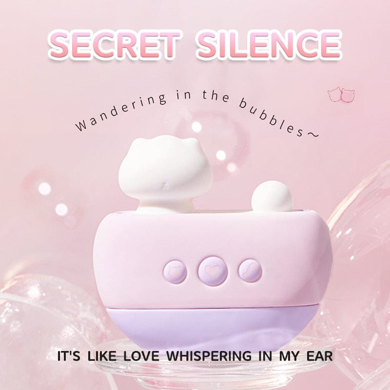 Pink cat-shaped suction vibrator, photo 2