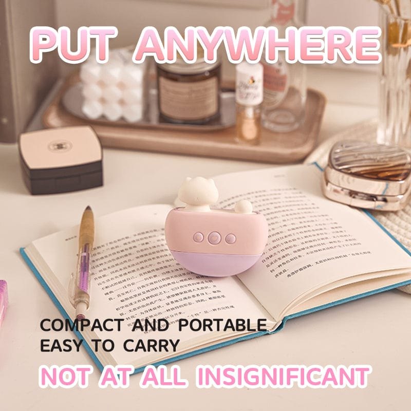 Pink cat-shaped suction vibrator, photo 4