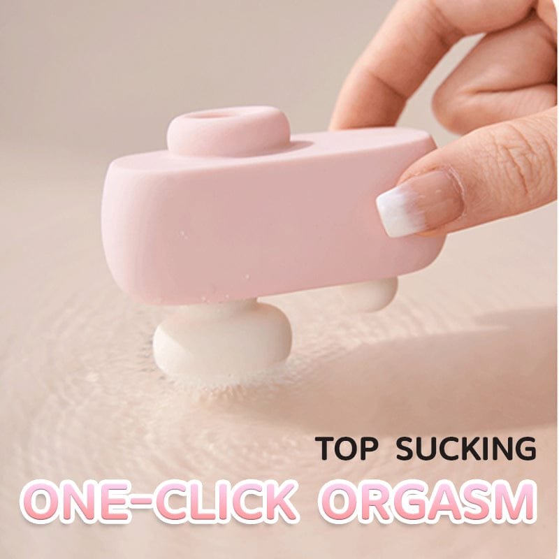 Pink cat-shaped suction vibrator, photo 5