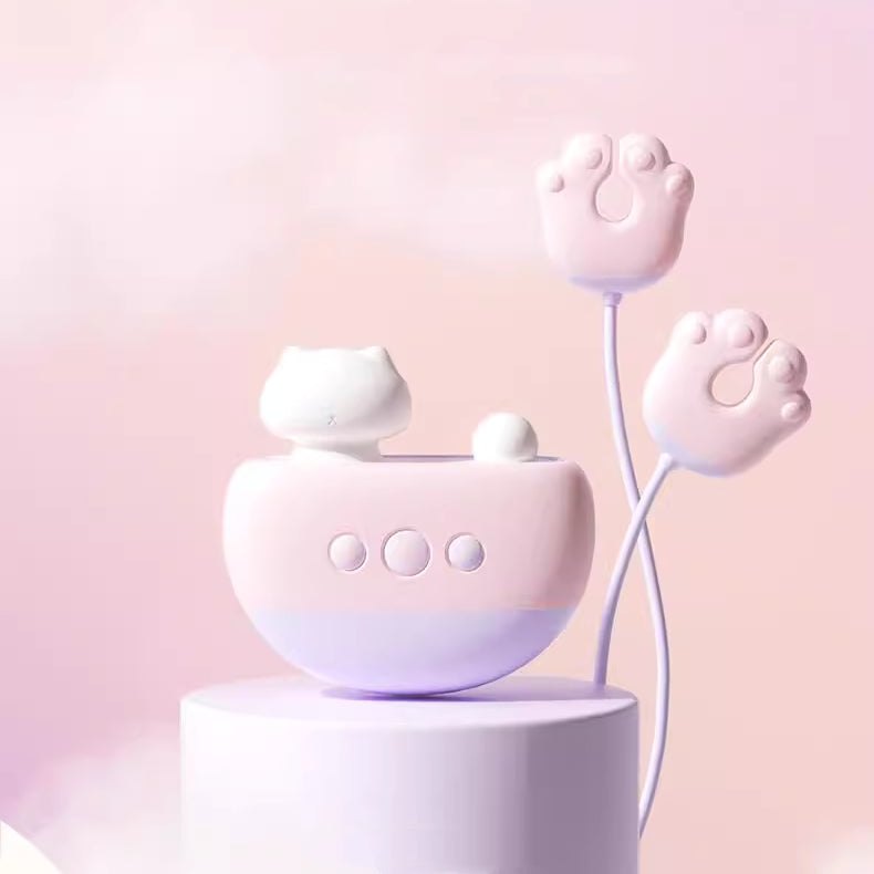 Pink cat-shaped suction vibrator, photo 8