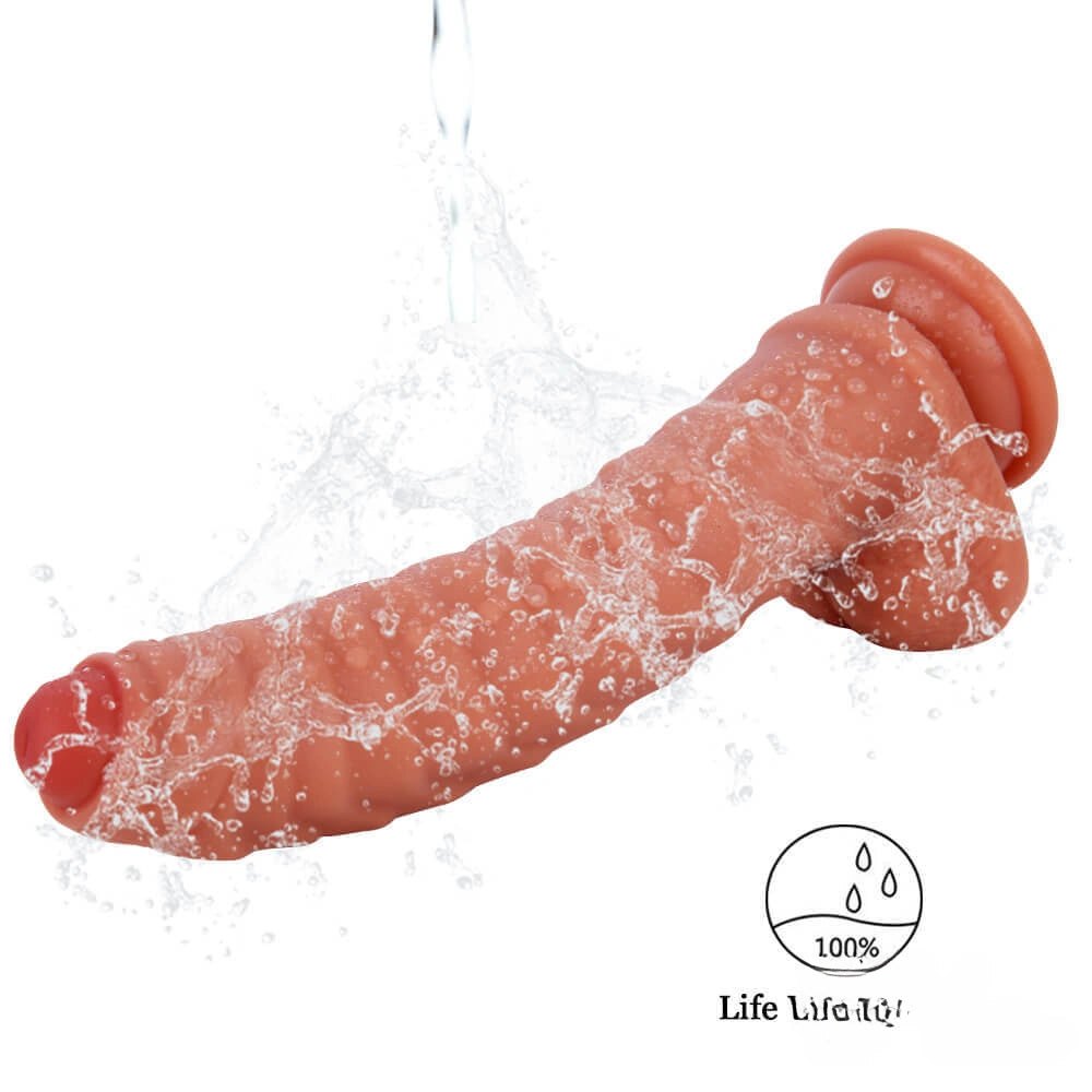 Ribbed caterpillar-texture fantasy dildo, photo 7