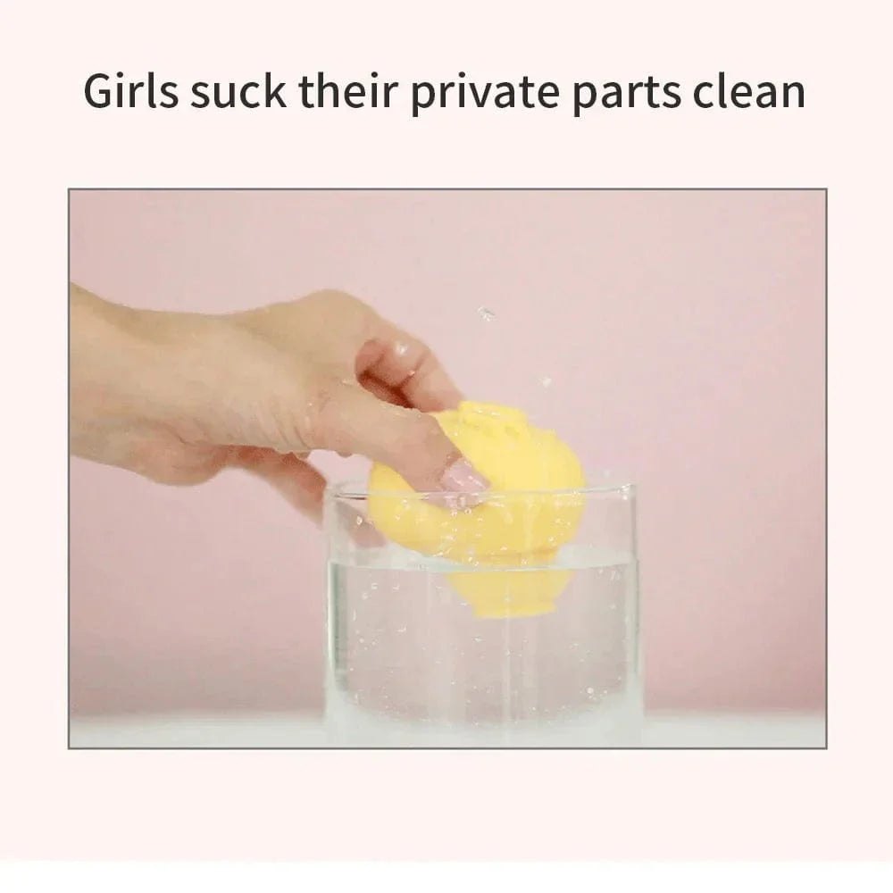 Yellow chicken shaped suction vibrator, photo 7