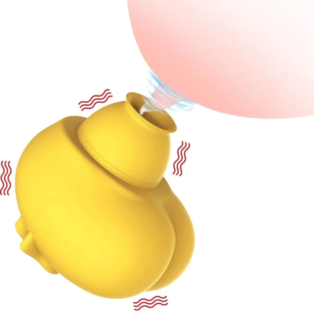 Yellow chicken shaped suction vibrator, photo 9