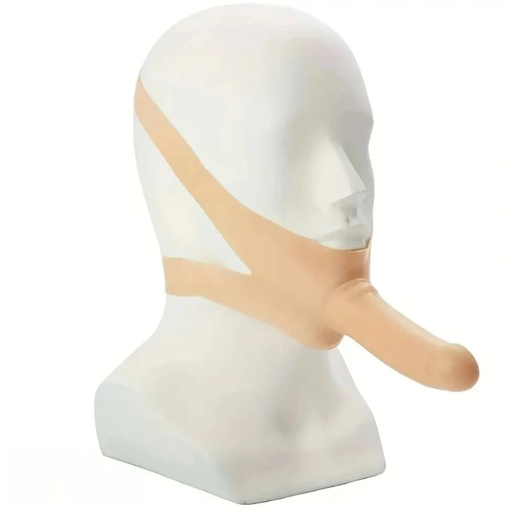 Chin harness strap-on dildo, photo 2